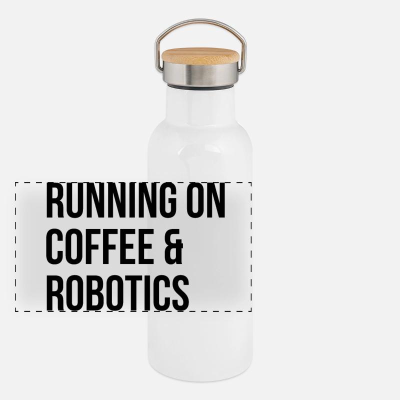 Robotics Panoramic Thermal Bottle with Bamboo Lid