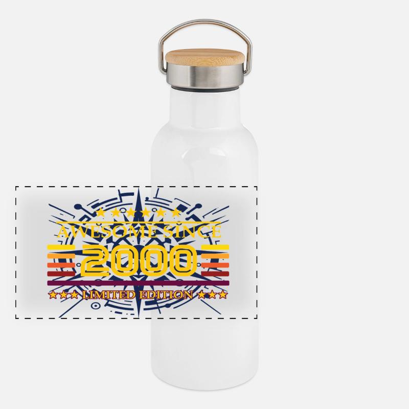 Awesome since 2000 Limited Edition Panoramic Thermal Bottle with Bamboo Lid