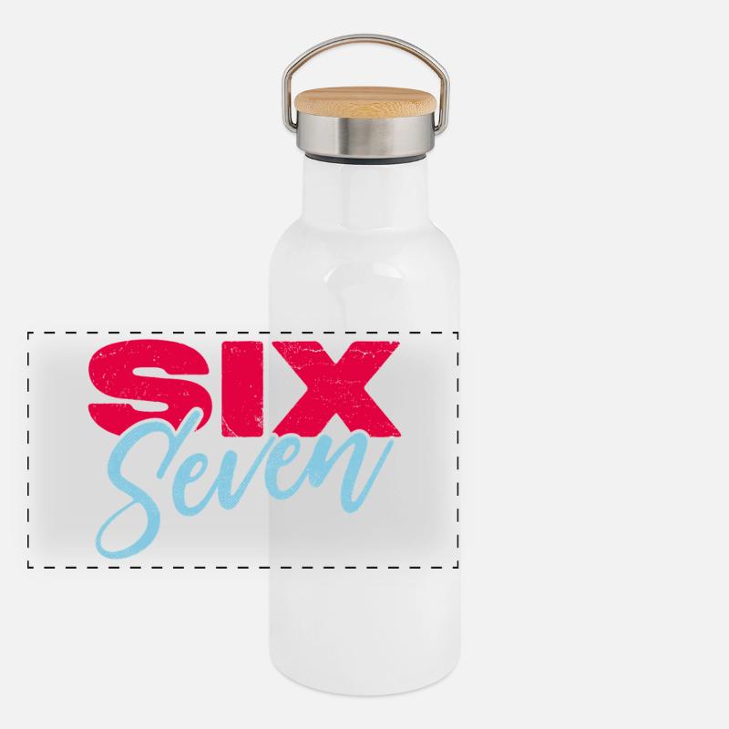 Panorama Thermosflasche mit Bambusdeckel