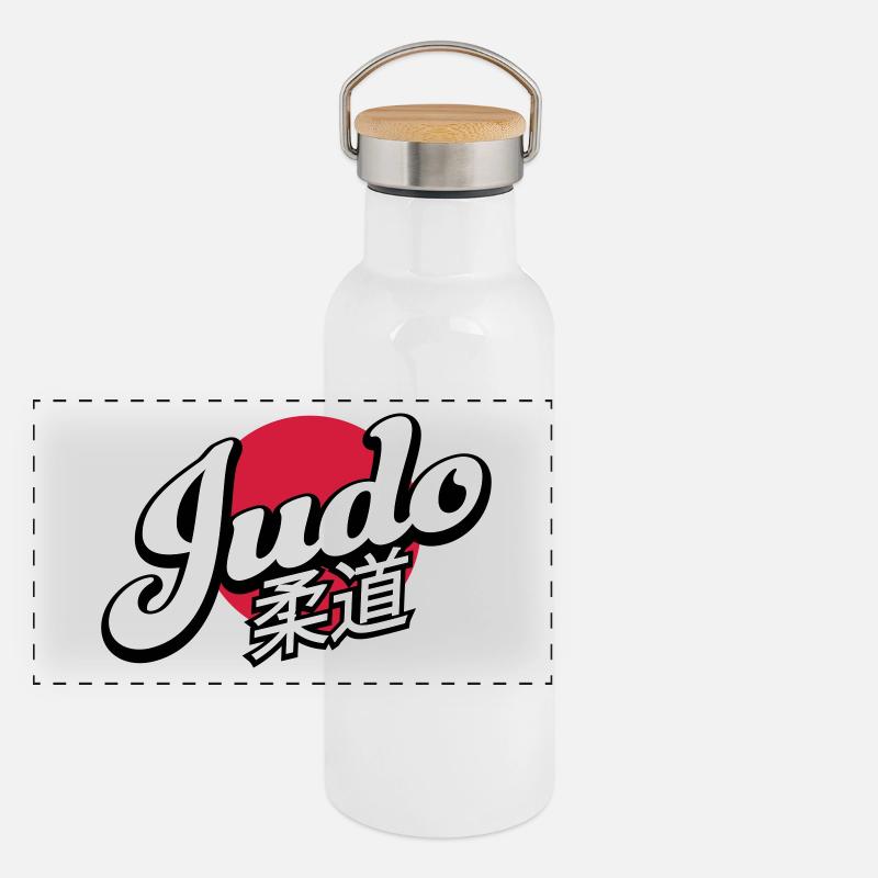 judo Panoramic Thermal Bottle with Bamboo Lid