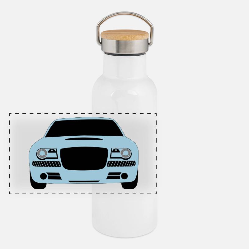 Car Auto Panorama Thermosflasche mit Bambusdeckel