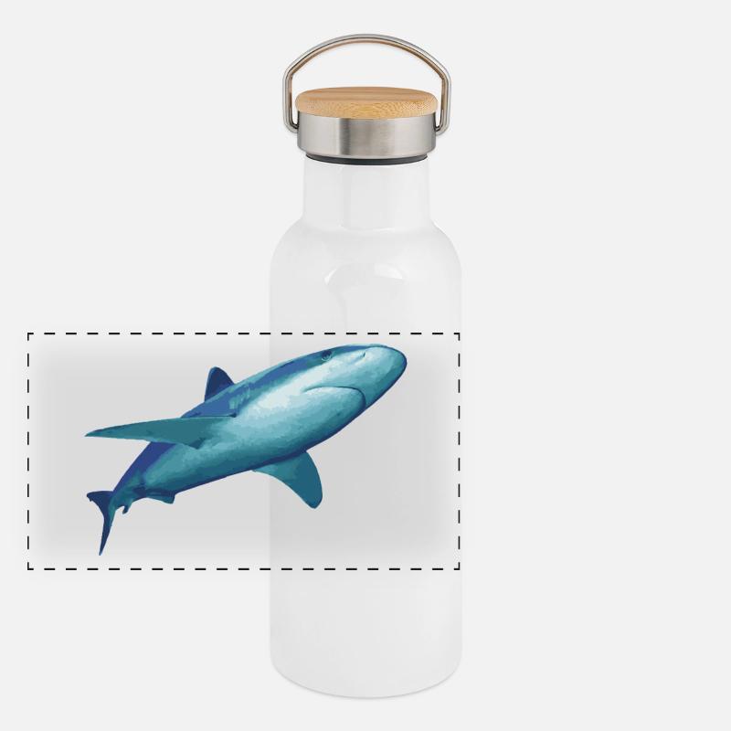 shark Panoramic Thermal Bottle with Bamboo Lid