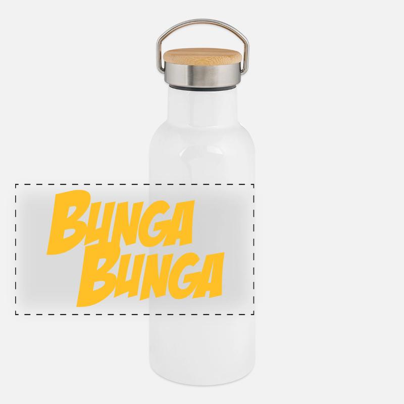 Bungabunga Gourde isotherme avec bouchon en bambou