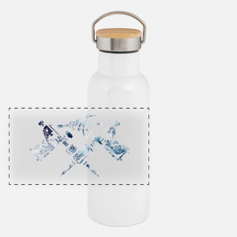 Tattoo is art Panoramic Thermal Bottle with Bamboo Lid