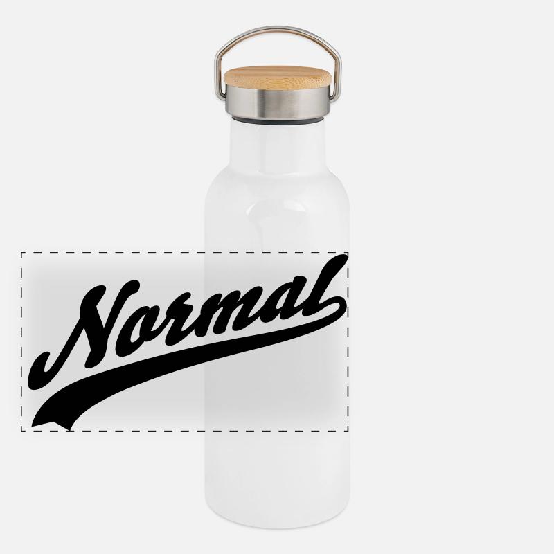 Normal Panorama Thermosflasche mit Bambusdeckel