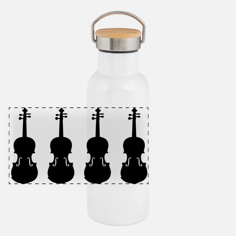 Violons Gourde isotherme avec bouchon en bambou