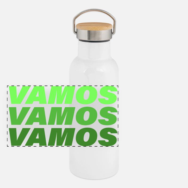 Vamos Panoramic Thermal Bottle with Bamboo Lid