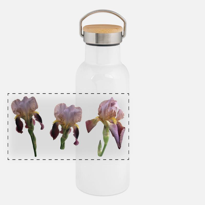 Irises Panoramic Thermal Bottle with Bamboo Lid