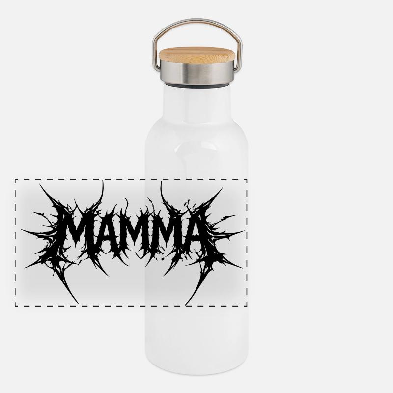 Maman ! Gourde isotherme avec bouchon en bambou