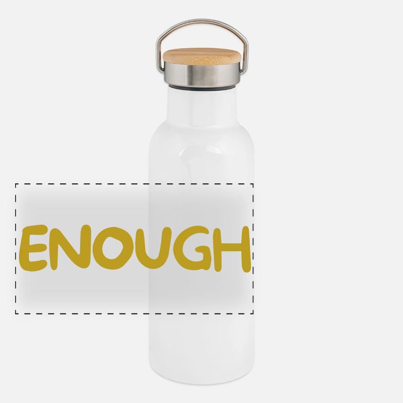 Genug Panorama Thermosflasche mit Bambusdeckel