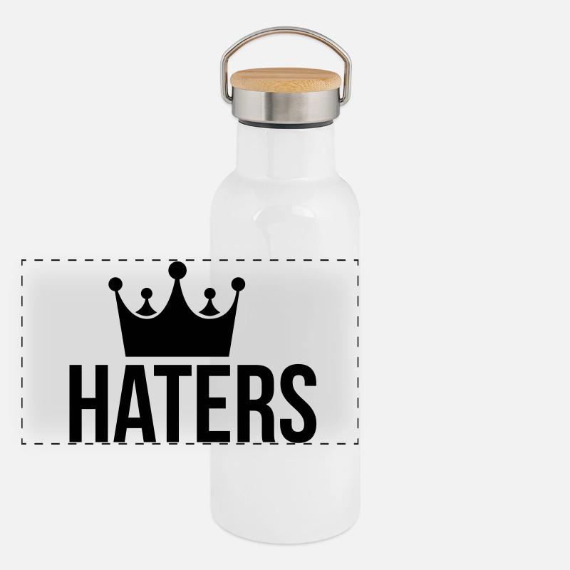 Haters Hater Panorama Thermosflasche mit Bambusdeckel