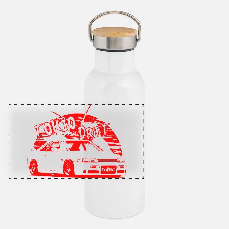 Voiture de dérive de Tokyo Gourde isotherme avec bouchon en bambou