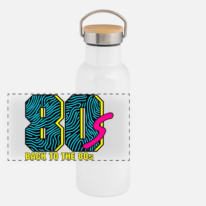 Back to the 80s Panoramic Thermal Bottle with Bamboo Lid