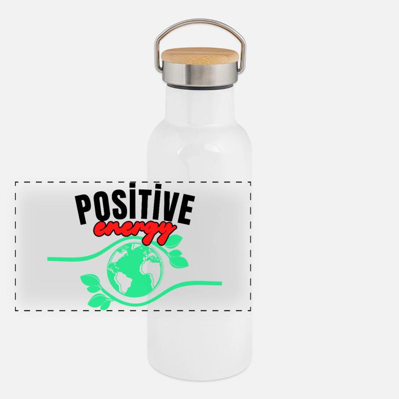Positiv Panorama Thermosflasche mit Bambusdeckel