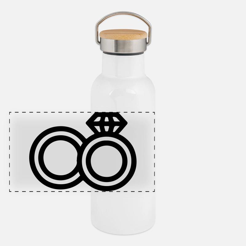 Alliances Gourde isotherme avec bouchon en bambou