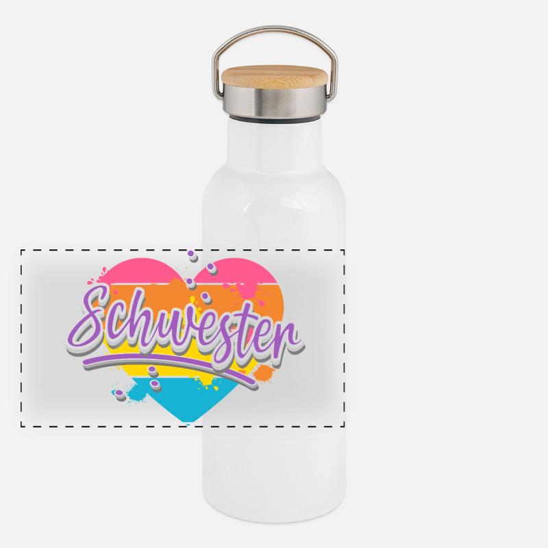 sister Panoramic Thermal Bottle with Bamboo Lid