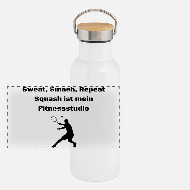 Squash Panorama Thermosflasche mit Bambusdeckel