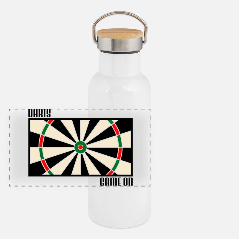 Panorama Thermosflasche mit Bambusdeckel