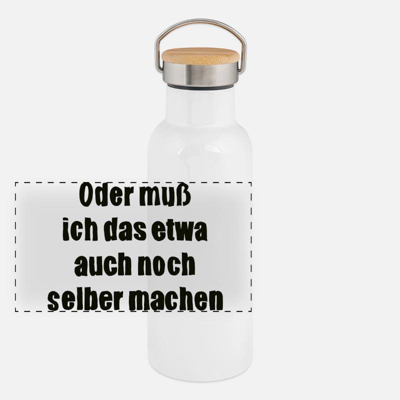 Oder muss ich das etwa auch selbst machen Panorama Thermosflasche mit Bambusdeckel