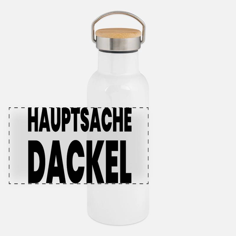 Dachshund Panoramic Thermal Bottle with Bamboo Lid