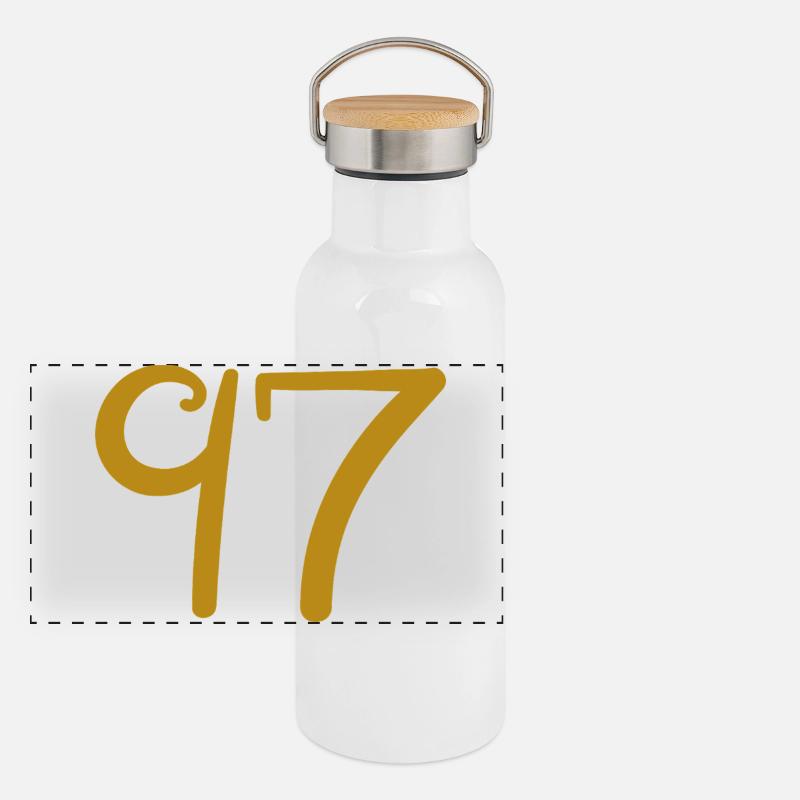 97 Panorama Thermosflasche mit Bambusdeckel