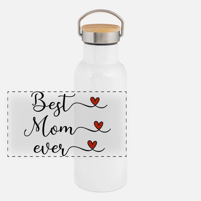Panorama Thermosflasche mit Bambusdeckel