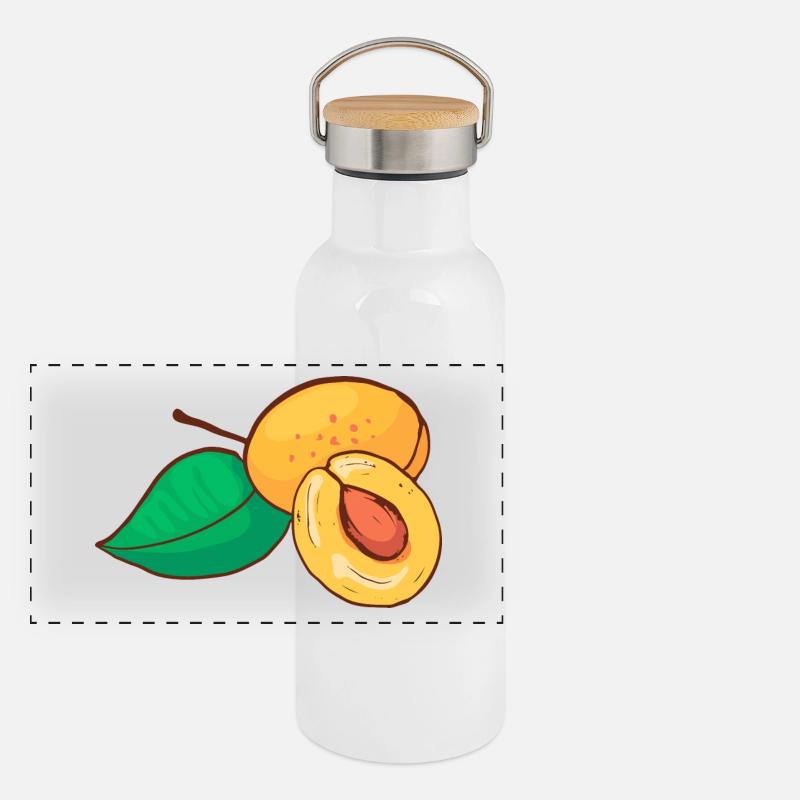 Mirabelle Prune jaune Prune Gourde isotherme avec bouchon en bambou