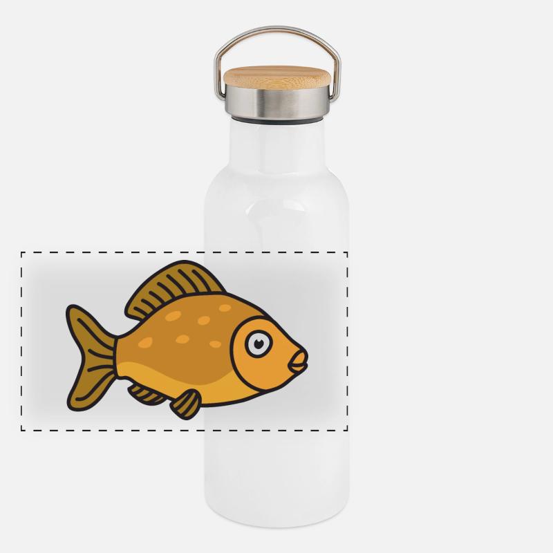 Pêche au poisson carpe Gourde isotherme avec bouchon en bambou