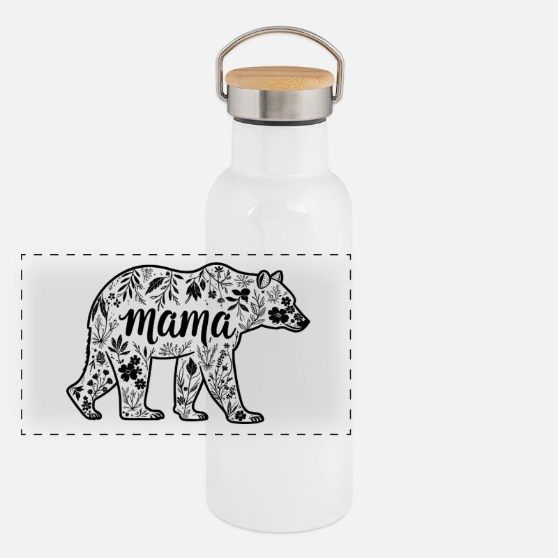 Mama Bär - Mama Bär Panorama Thermosflasche mit Bambusdeckel