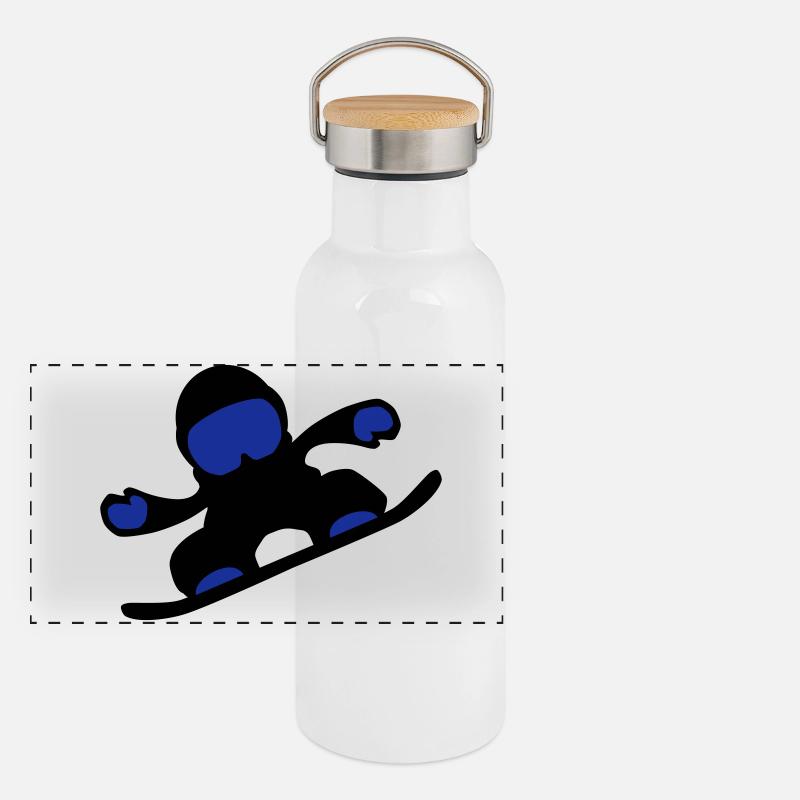 snowboardeuse Gourde isotherme avec bouchon en bambou