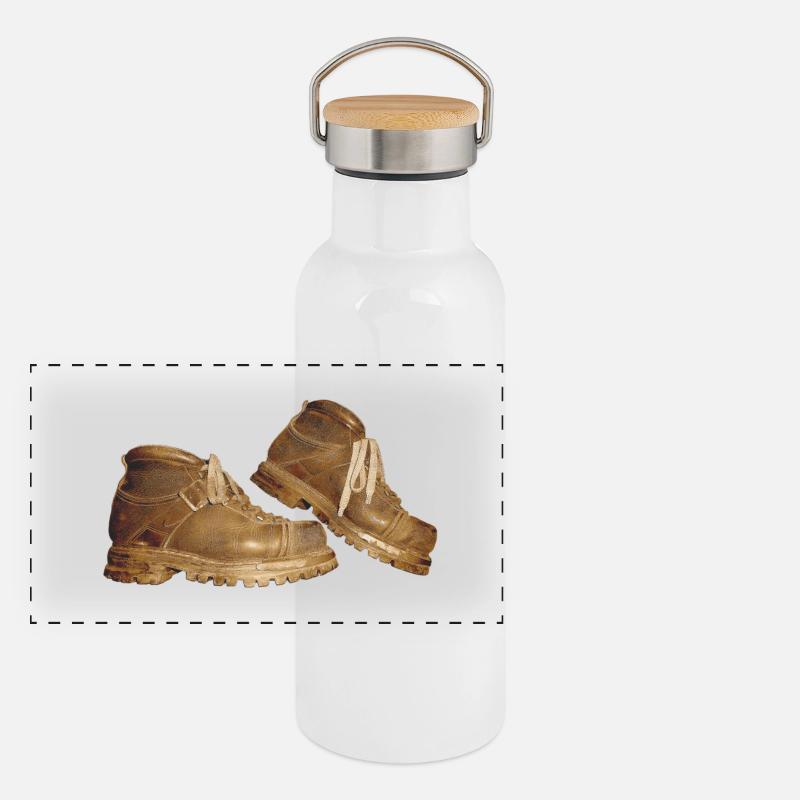 Chaussures Gourde isotherme avec bouchon en bambou