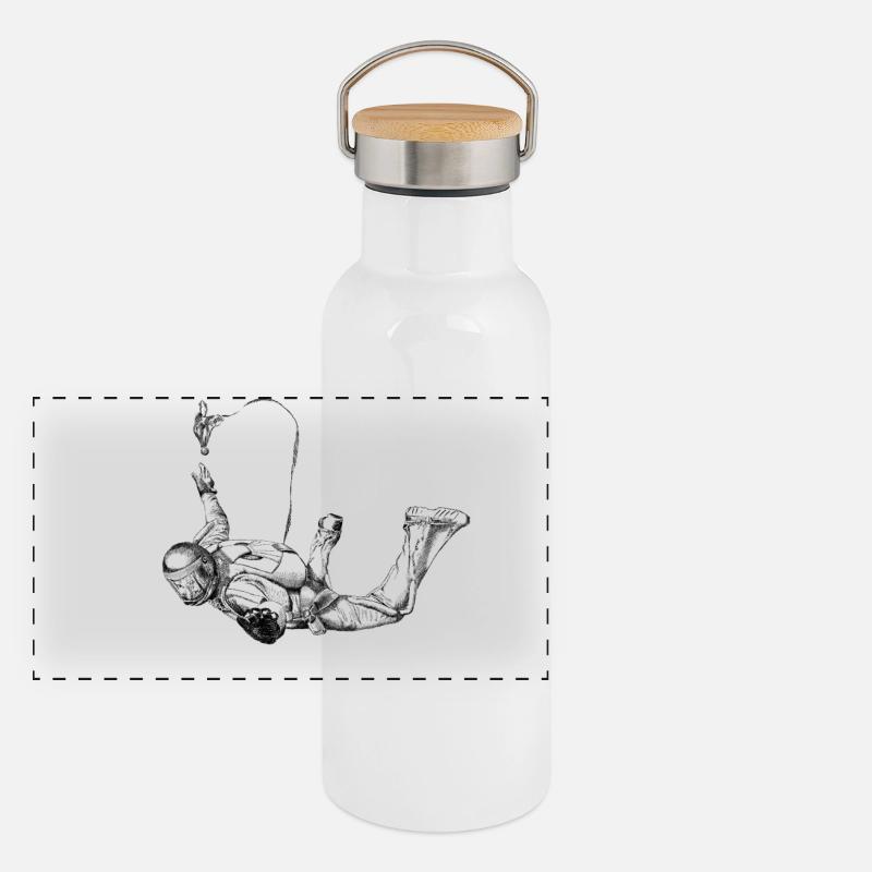 Skydiver Gourde isotherme avec bouchon en bambou