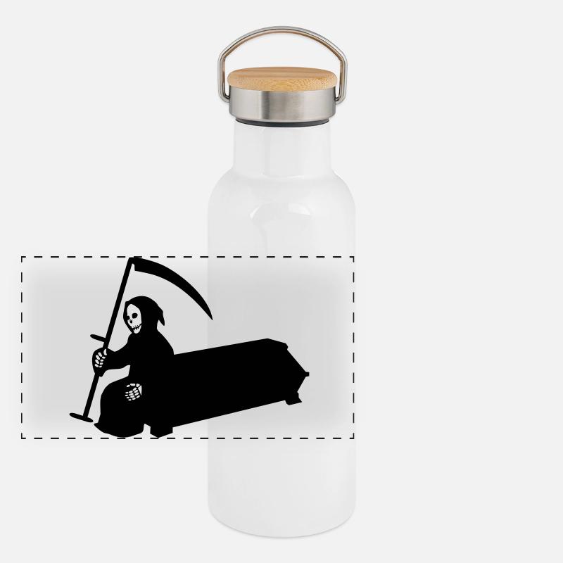 skeleton Panoramic Thermal Bottle with Bamboo Lid