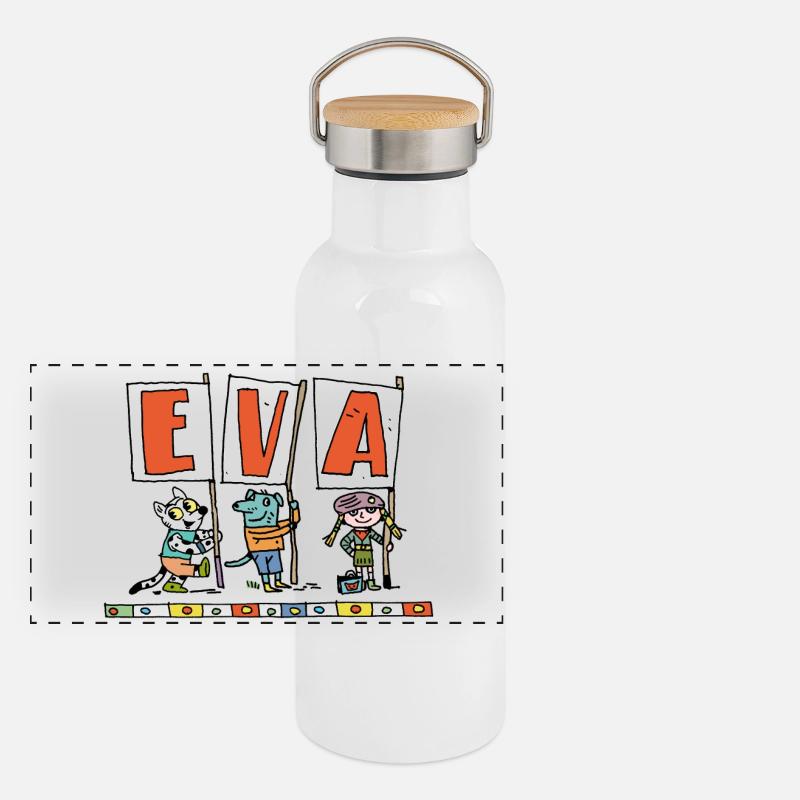 Maiden name Eva Panoramic Thermal Bottle with Bamboo Lid