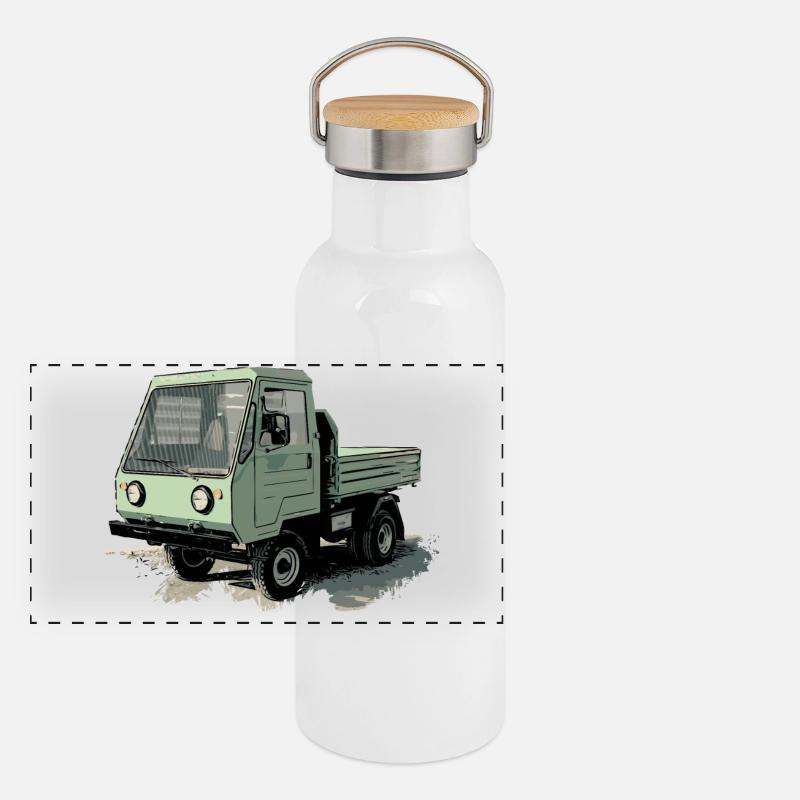 MULTICAR Panorama Thermosflasche mit Bambusdeckel