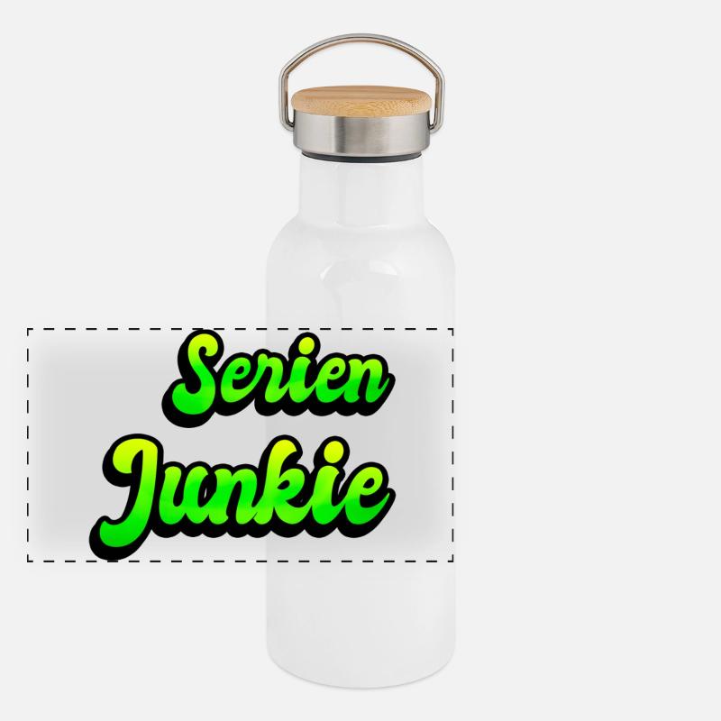 Serien Junkie Panorama Thermosflasche mit Bambusdeckel