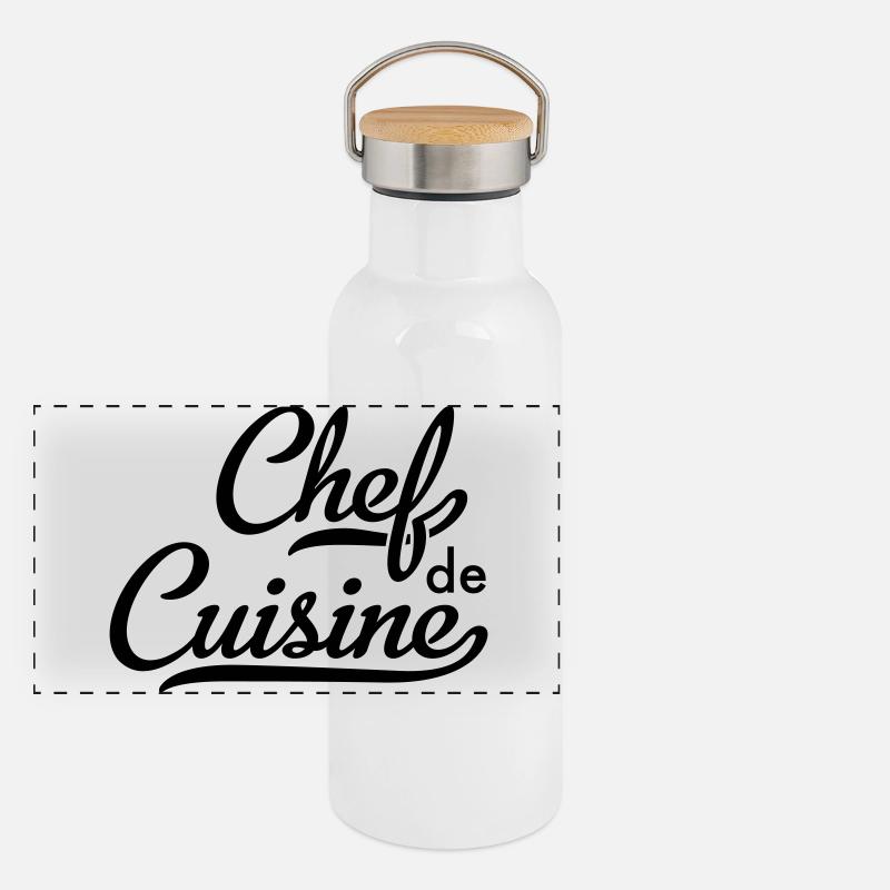 Chef Gourde isotherme avec bouchon en bambou