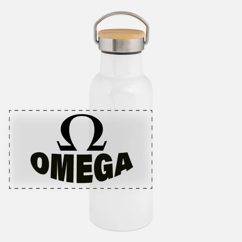 OMEGA Panoramic Thermal Bottle with Bamboo Lid