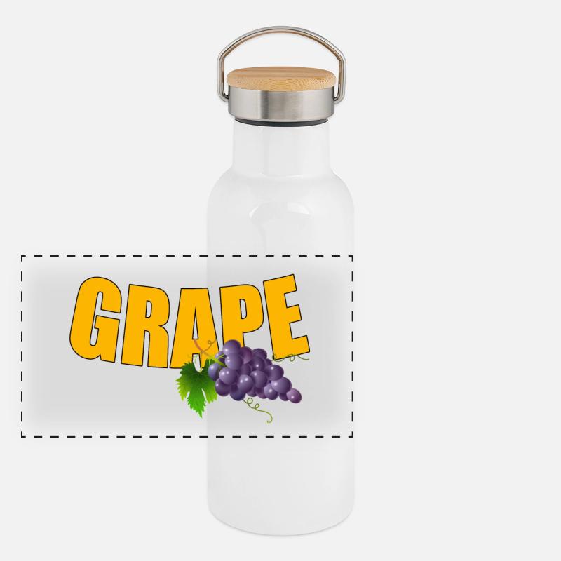RAISIN Gourde isotherme avec bouchon en bambou