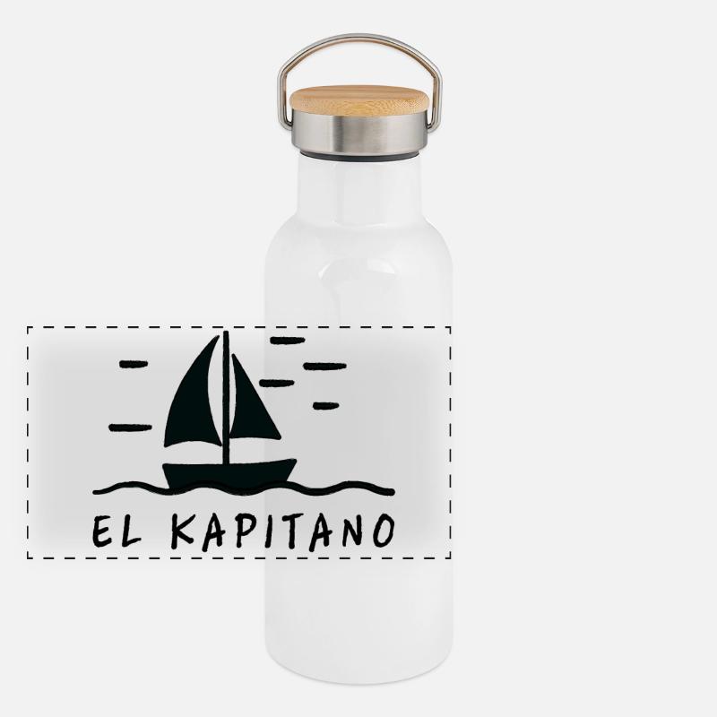 el kapitano Panorama Thermosflasche mit Bambusdeckel