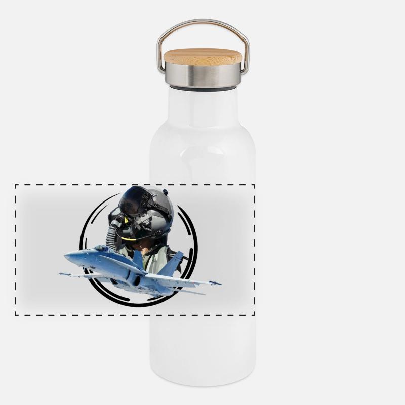 Pilot Panorama Thermosflasche mit Bambusdeckel