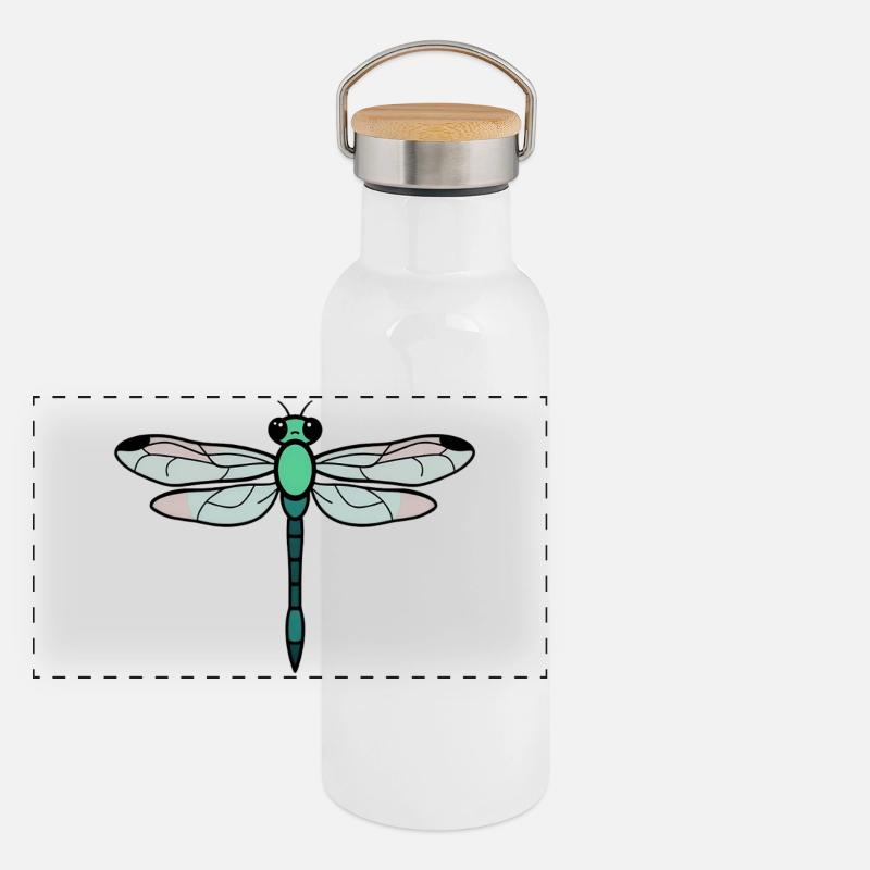 Dragonfly Panoramic Thermal Bottle with Bamboo Lid
