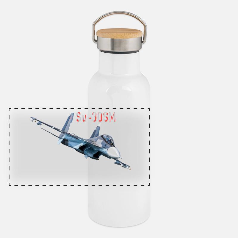 Su-30SM Gourde isotherme avec bouchon en bambou