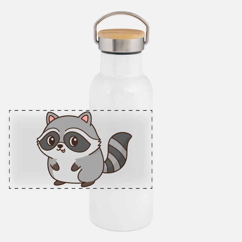 Panorama Thermosflasche mit Bambusdeckel