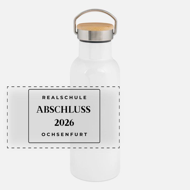 Abschluss 2026 Panorama Thermosflasche mit Bambusdeckel