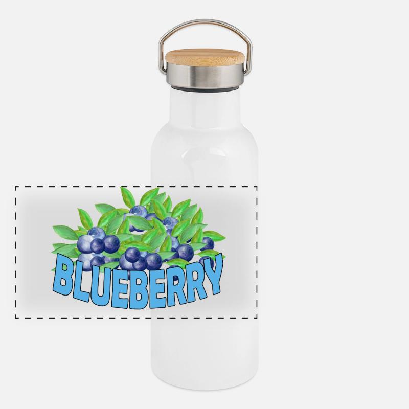 Gourde isotherme avec bouchon en bambou