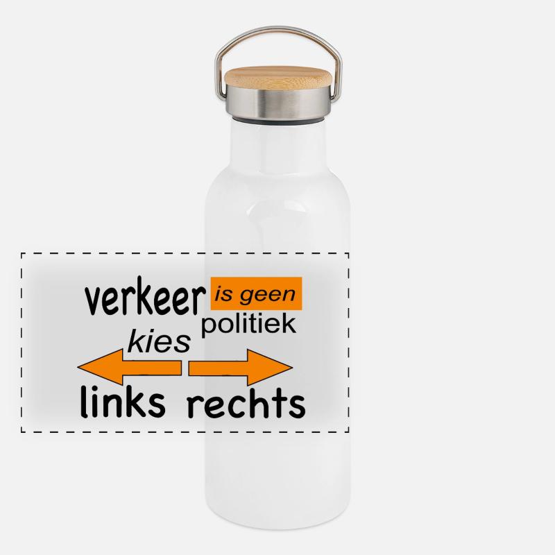 Trafic Gourde isotherme avec bouchon en bambou