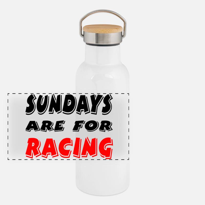 Auto Panorama Thermosflasche mit Bambusdeckel