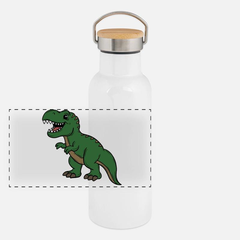 Panorama Thermosflasche mit Bambusdeckel