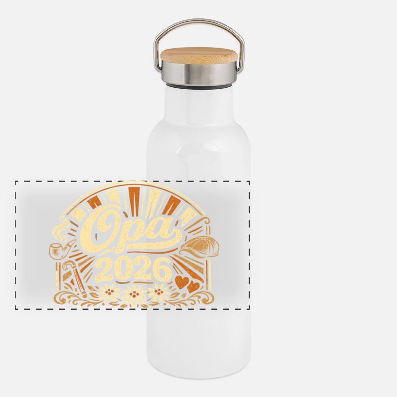 Opa 2026 Loading Geschenk  Panorama Thermosflasche mit Bambusdeckel